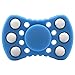 Mini Cute Fidget Toy Hand Spinner With 6 Moving Balls Best Stress Reducer Premium Quality EDC Focus Toy for Kids & Adults Guarantee 3 Minutes + Spin Time (Blue)