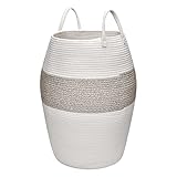 Vamcheer Large Woven Laundry Hamper - 105L Cotton