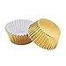 Warmparty Foil Baking Cups Cupcake Wrappers Muffin Liners, Standard 200 Count (Gold)