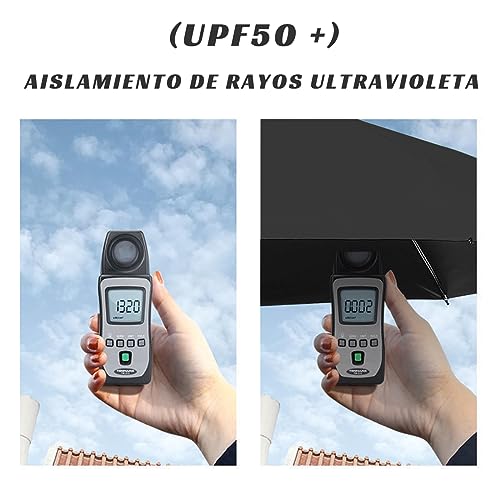 MXCOCO Paraguas de Bolsillo para Lluvia y Sol, Mini Sombrilla Plegable con Protección UV, Resistente al Viento y Lluvia, Ligero y Portátil con Estuche para Llevarlo Diario en Bolsa o Mochila