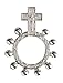 Rosary Rings Silver Metal Package of 12