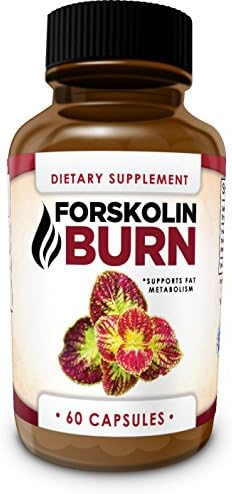 FORSKOLIN BURN- Maximum Strength Fat Burner and Metabolism Support- 100% Natural, Pure, Potent Ingredients with Coleus Forskohlii - Safe Weight Loss Supplement for Women &amp; Men- 60 Capsules