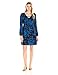 James & Erin Women's Laced-Front Blouson-Sleeve Flare Dress