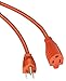 Coleman Cable 23058803 2305 Extension Cord, 15-Feet, Orange