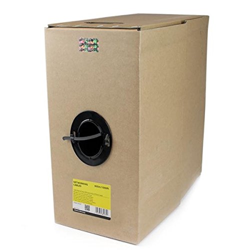 StarTech.com 1000 ft Bulk Roll of Gray CMR Cat6 Solid UTP Riser Cable - Cat 6 Riser Cable - Cat.6 CMR Ethernet Cable - 23 AWG - Gray