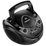 Memzuoix Portable CD Player Stereo CD Boombox with AM/FM Radio and Aux Line-in Input