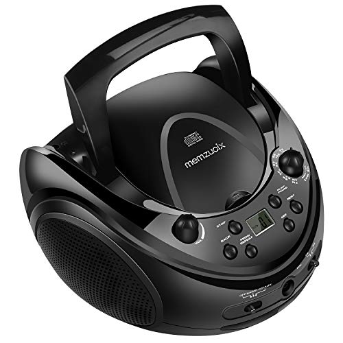 Memzuoix Portable CD Player Stereo CD Boombox with AM/FM Radio and Aux Line-in Input