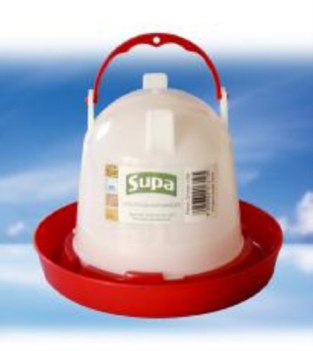 Supa - Poultry Drinker - Red & White - 1.5 Litre