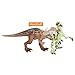 QuadPro Dinosaur Toys Sets for Kids, 8 Piece Jumbo Plastic Dinosaurs Figures Include Saurophaganax, Brachiosaurus, Velociraptor, Triceratops, T Rex and More, STEM Toys for Boys and Girls