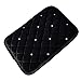 Forala Auto Center Console Pad PU Leather Car Armrest Seat Box Cover Protector Universal Fit (Black-Plush)