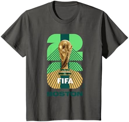 Amazon.com: Kids FIFA World CUP26 Boston Trophy Color T-Shirt FIFA World Cup 26 Boston Tシャツ Lサイズ