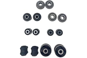 FRENZYBRO Rear Control Lateral Trans Arm Bushings Set 14PCS Suspension Arm Sway Bar Stabilizer Link Bushing Kit Replacement For Toyota Rav4 2006-2012