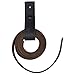 Hide & Drink, Rustic Leather Whip Holster/Belt Loop Bullwhip Holder Handmade (Charcoal Black)