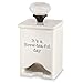 Mud Pie FBA_4771009 Ceramic Tea Bag Caddy, White