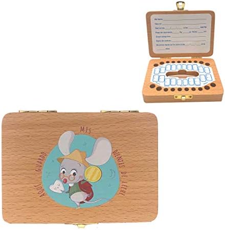 Caja de madera para guardar los dientes de leche El Ratoncito Pérez (Caja): Amazon.es: Bebé