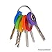 20 Pack of Key Identifier Rings - Plastic Key Cap Sleeve Rings in 8 Different Colors - Choose Your Own Color Coding System to Tag Your Keys - Perfect to Identify Your Keys Immediately