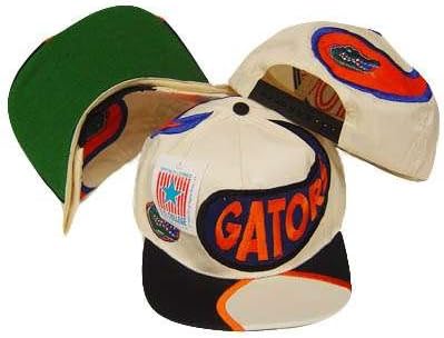 NCAA FLORIDA GATORS FLAT BILL OLD SCHOOL SNAP BACK HAT