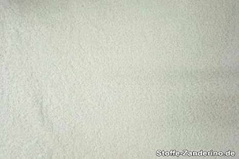 ab 1m: Frottee Stoff, weiß, 100% Baumwolle, 150cm breit