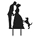 Funny Cake Topper Of Engagenent And Bridal With A Lovly Pet
