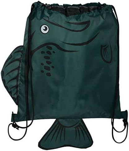 Children's Animal Sport Pack Sportspack Backpack Tote Bag w/ 3-Dimensional Features (Lake Bass)