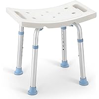 OasisSpace Shower Chair, Adjustable Bath Stool Chair for Inside Shower - Medical Tool Free Anti-Slip Bench Bathtub Stool Seat