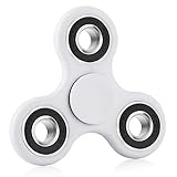 XY Fidget Hand Spinner Toy Perfect For Anxiety, ADHD, ADD and Autism Adult Children, with Ceramic Bearing. (White)