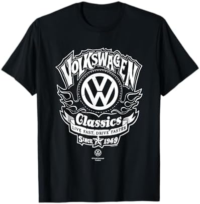 Volkswagen Classic White VW Logo Men's T-Shirt | Amazon.com