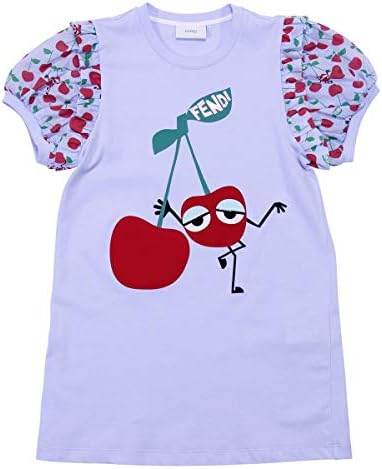 Fendi Kids Womens Cherry Graphic T-Shirt w/Cherry Sleeves (Toddler)