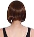 Simplicity Women's Cosplay Brown Straight Short Bob Wigs with Free Wig Cap
