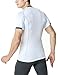 TM-MUB23-WHT_X-Large Men's Short Sleeve T-Shirt Cool Dry Compression Baselayer MUB23