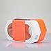 DSCVR Headset inspired by Google Cardboard v2 IO 2015 VR Gear for Apple iPhone and Android Smartphones - Google WWGC Certified Virtual Reality Viewer (Orange)