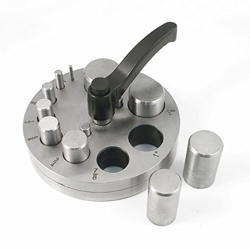 Disc Cutter - Circle - 10 Punches - Rubber Base - for Jewelry Making - SFC Tools 28-590