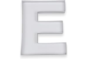 MANOCZY 10" E Shaped Cardboard Letter Mache Chocolate Sweets Candy Container Box (White,E )