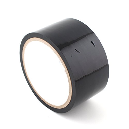 Black 15m No Glue Electrostatic Adsorption Sex Bondage Adhesive Tape BDSM Adu.
