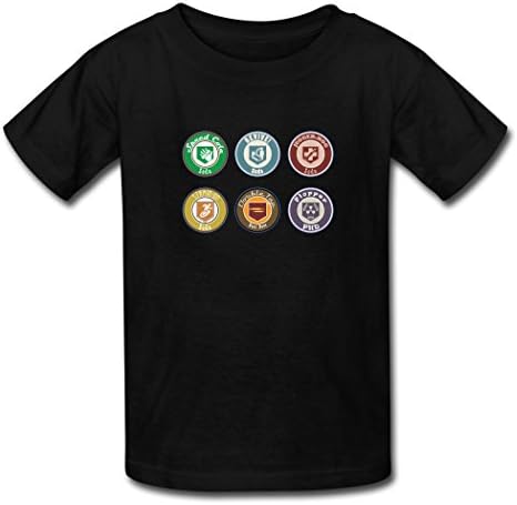 TpIss Zombies Perks Logo Summer Black T-Shirts for Boy Large
