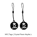 10pcs NFC Tags Keychain Ntag215 NFC Chips Programmable NFC Fob NFC Key Fob NFC Card Compatible All NFC Enabled Mobile Phones & Devices