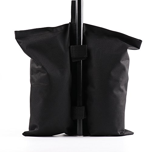 Firlar 4 Pack Canopy Weight Bags, Heavy Duty Double-Stitched Sand Bag Tent Base Weight Bag, Leg Weights for Anchoring Gazebos, Tent, Sun Shades,Trampolines
