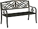Leigh Country Fleur De Lis Metal Bench