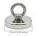 Magnet Fishing Kit with 350 lb Pull Force Neodymium Magnet and Eyelet.Super Strong N52 Fishing Magnet with Rope,Scraper and Case. Best Bundle Deal