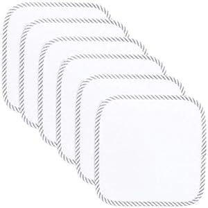 Comfy Cubs Organic Bamboo Baby Washcloths, 6 Pack, Ultra-Soft Organic Fabric, Gentle on Sensitive Skin for Face and Body…