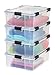 IRIS USA UCB-L WEATHERPRO Storage Box, 4 Pack, 41 Qt. (4-Pack), Clear