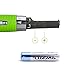 Nose Hair Trimmer,Bienna Electronic [Battery-Operated] Stainless Steel Nose Ear Eyebrow Sideburn and Beard Hair Clipper with LED Light for Men & Women-Green