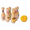Hey-Duggee-9014-Classic-Skittles-Set-Multi Hey Duggee 9014 Wooden Character Skittles, Suitable for Indoor and Outdoor Play, Ages 3+ Years