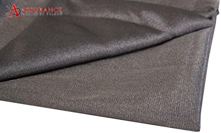 Assurance Highly Conductive Silver Fabric for Earthing/ Grounding, Touchscreen, 2 Feet X 2 Feet