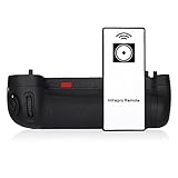 Powerextra MB-D16 Vertical Battery Grip for Nikon D750 DSLR Camera with Infrared Remote Control Compatible with EN-EL15 Battery or 6 PCs AA-Size Batteries