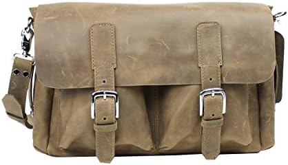 Vagabond Traveler Casual Leather Messenger Bag L51. Distress