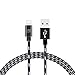 LAX Gadgets iPhone Charger Lightning Cable - MFi Certified Durable Braided Apple Lightning USB Cord for iPhone 11/11 Pro Max/XS Max/X/iPad, iPod & More