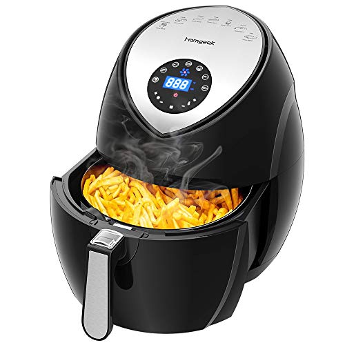 Air Fryer 5.8 Quart/5.5L/XXXL 1700w, homgeek Digital Air Fryer Touch