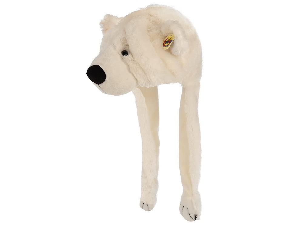 Unbekannt Supplier/Diverse/H 32077 - Plush Hat Polar Bear