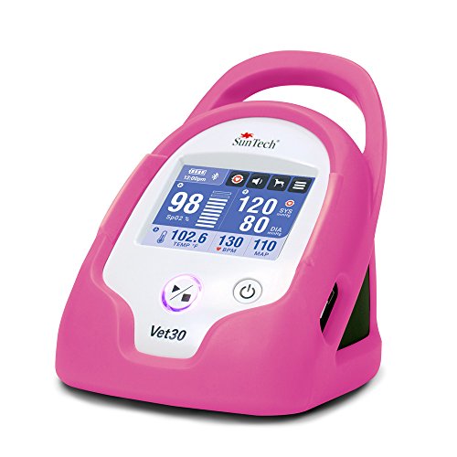 SunTech Vet30 Veterinary Continuous Vital Signs Monitor with Masimo Sp02 (Flamingo Pink) - Thumbnail 4